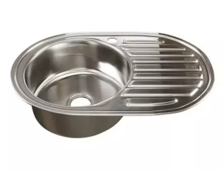 Кухонная мойка Mixline 50х77 (0,6) левый выпуск (528188)