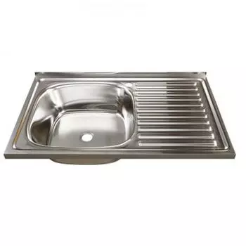 Кухонная мойка Mixline 50х80 (0,4) левый выпуск (528172)