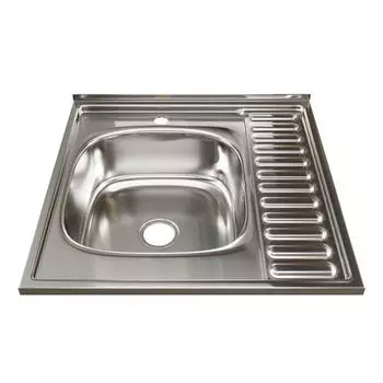 Кухонная мойка Mixline 60х60 (0,8) левый выпуск (528018)