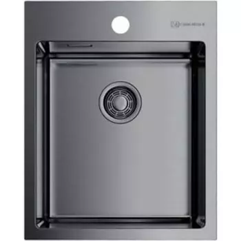 Кухонная мойка Omoikiri Akisame 41-GM вороненая сталь