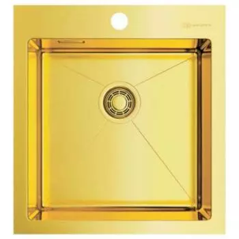 Кухонная мойка Omoikiri Akisame 46-LG нерж.сталь/светлое золото (4973081)