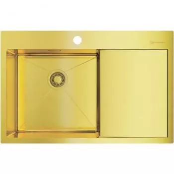 Кухонная мойка Omoikiri Akisame 78-LG-L светлое золото