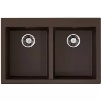 Кухонная мойка Omoikiri Bosen 80-2-DC темный шоколад