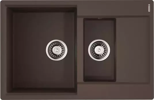 Кухонная мойка Omoikiri Daisen 78-2T-DC Tetogranit/темный шоколад