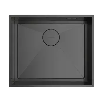 Кухонная мойка Omoikiri Kasen 53-26-INT-GM нерж.сталь/вороненая сталь