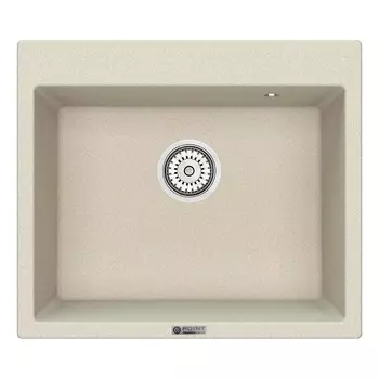 Кухонная мойка Point Бинга 60 светло-бежевый