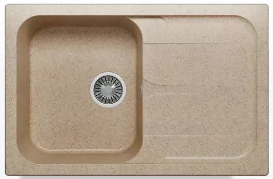 Кухонная мойка Polygran ALTO-780 песочный (N302)