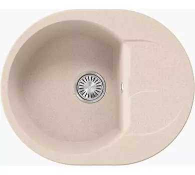 Кухонная мойка Polygran ATOL-620 Кремовый (N327)