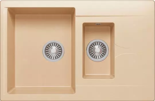 Кухонная мойка Polygran BRIG-770 Бежевый (N27)