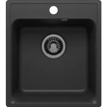 Кухонная мойка Polygran Quartz Bond 430 уголь