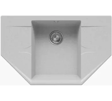 Кухонная мойка Polygran RIFF-800 Светло-серый (N314)