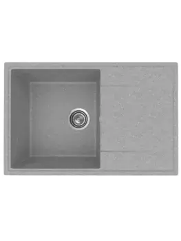 Кухонная мойка Practik PR-M-735-003 (без сифона), светло-серый