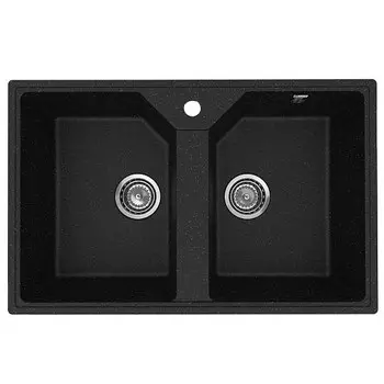 Кухонная мойка Practik PR-M-770-004 черный оникс (без сифона)