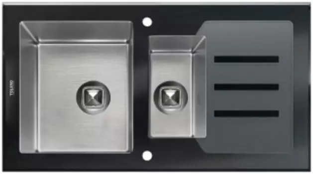 Кухонная мойка Tolero Ceramic Glass TG-920K Черная