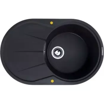 Кухонная мойка Zigmund & Shtain KREIS OV 770 B черный базальт