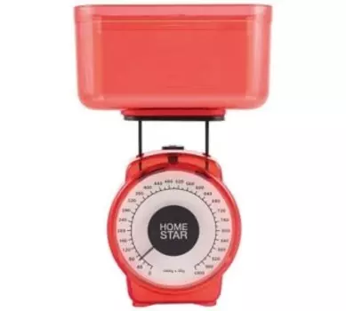 Кухонные весы Homestar HS-3004М красный