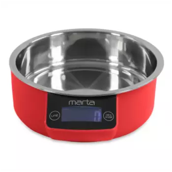 Кухонные весы Marta MT-1647 красный рубин