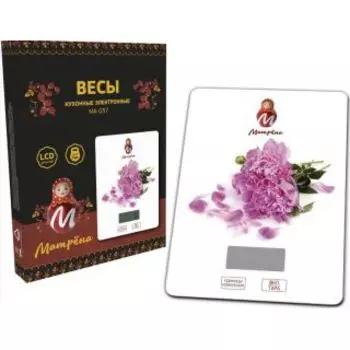 Кухонные весы Матрена МА-037 Пионы (7158)