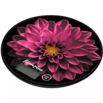 Кухонные весы Матрена МА-197 пурпурный цветок (8116)