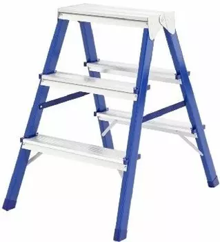 Лестница LWI 3-х ступ. стальная двусторонняя