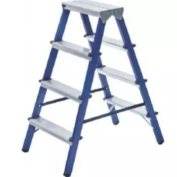 Лестница LWI 4-х ступ. стальная двусторонняя