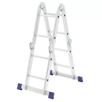 Лестница Сибртех 97879 (4х2, шарнирная алюминиевая)