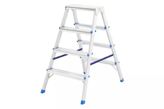 Лестница Сибртех 97924 (двусторонняя 4ст., алюминиевая)