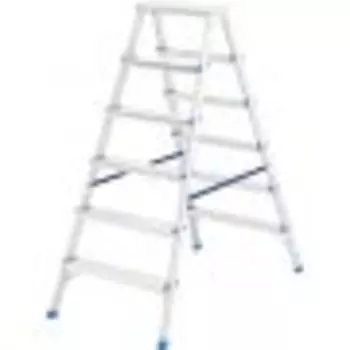 Лестница Сибртех 97926 (6ст, двусторонняя, алюминиевая)