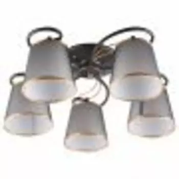 Люстра Hiper H055-5 черная/бронза