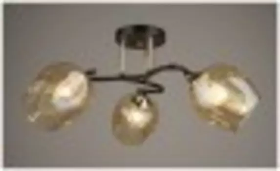 Люстра Hiper H209-3 черный/золотистый