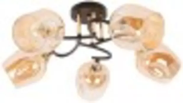 Люстра Hiper H209-5 черный/золото