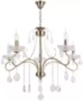 Люстра Hiper H220-5 античная бронза/прозрачный