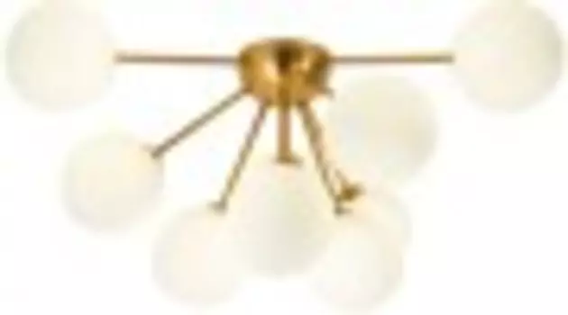 Люстра Hiper H233-9 латунь/белый