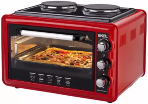 Мини-печь AKEL AF-752 красная