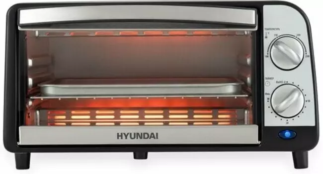 Мини-печь Hyundai MIO-HY071 серебристый/черный