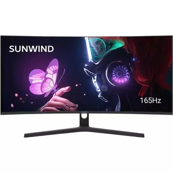 Монитор SunWind SM-34QV401 черный