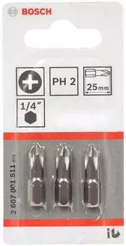 Набор бит Bosch Extra-Hart 3 пр. (2607001511)