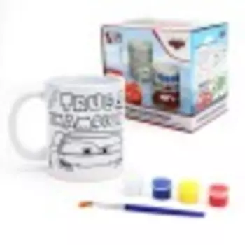 Набор для творчества ND Play Тачки. Настоящий чемпион Набор кружка 325мл с красками и кисточкой (301770)