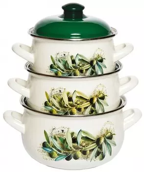 Набор посуды Interos Маслины 3предмета (15231)