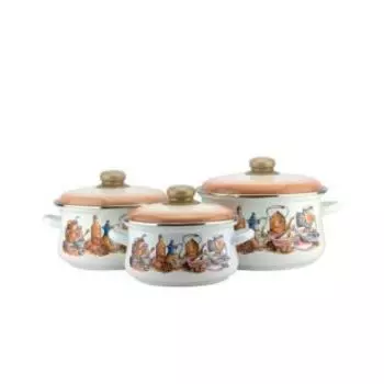 Набор посуды Эмаль 7-319/6М посудка 3пр.