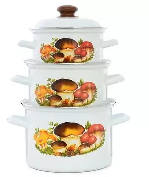 Набор посуды Эстет ЭТ-75071 Грибы