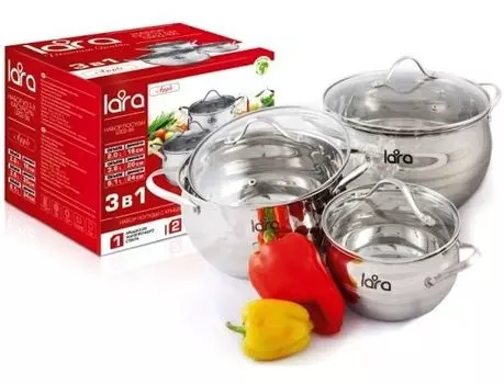 Набор посуды LARA LR02-86 Apple