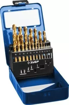 Набор сверл Зубр 29617-H19 МАСТЕР ТИТАН по металлу