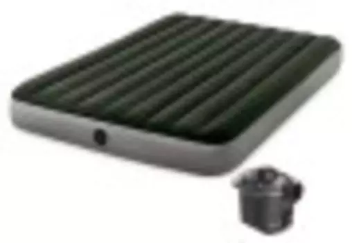 Надувной матрас Intex Prestige Downy Bed 152х203х25см, насос на батарейках (64779)