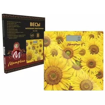 Напольные весы Матрена МА-090 подсолнухи