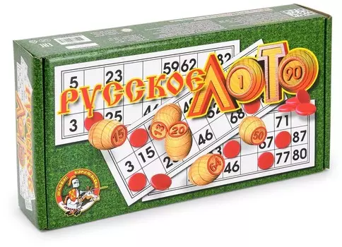 Настольная игра Десятое королевство Лото Русское (зел) (00037)