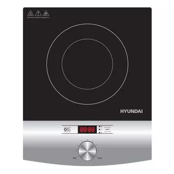 Настольная плита Hyundai HYC-0102 серебристый/черный