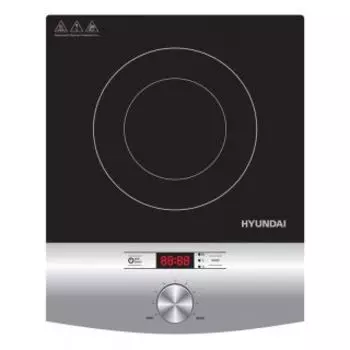 Настольная плита Hyundai HYC-0102 серебристый/черный
