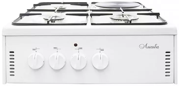 Настольная плита Лысьва ПГЭН 1/3г 6М белая (со стеллажом)