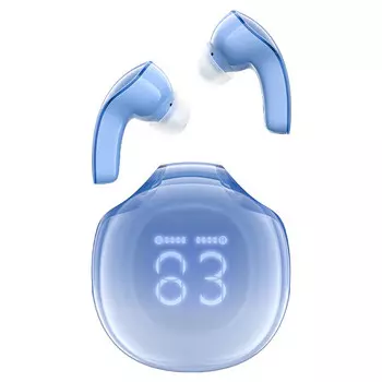 Наушники Acefast T9 Crystal color (Air) синий ледник